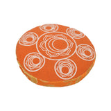 Round Pad With Brocade Lining-Chakra Printed Singing Bowl's Cushion - craze-trade-limited