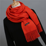 2020 women scarf soild winter cashmere scarves for ladies neck warm pashmina long shawl wraps bandana foulard female head hijab