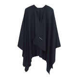 2020 New Fashion Cashmere Winter Women Poncho Scarves Women Solid Shawl Cape Foulard Femme Pashmina Female Bufanda Mujer Sjaal